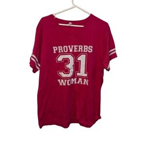 Live and Tell | Proverbs 31 | Pink Relaxed Short Sleeve Tee